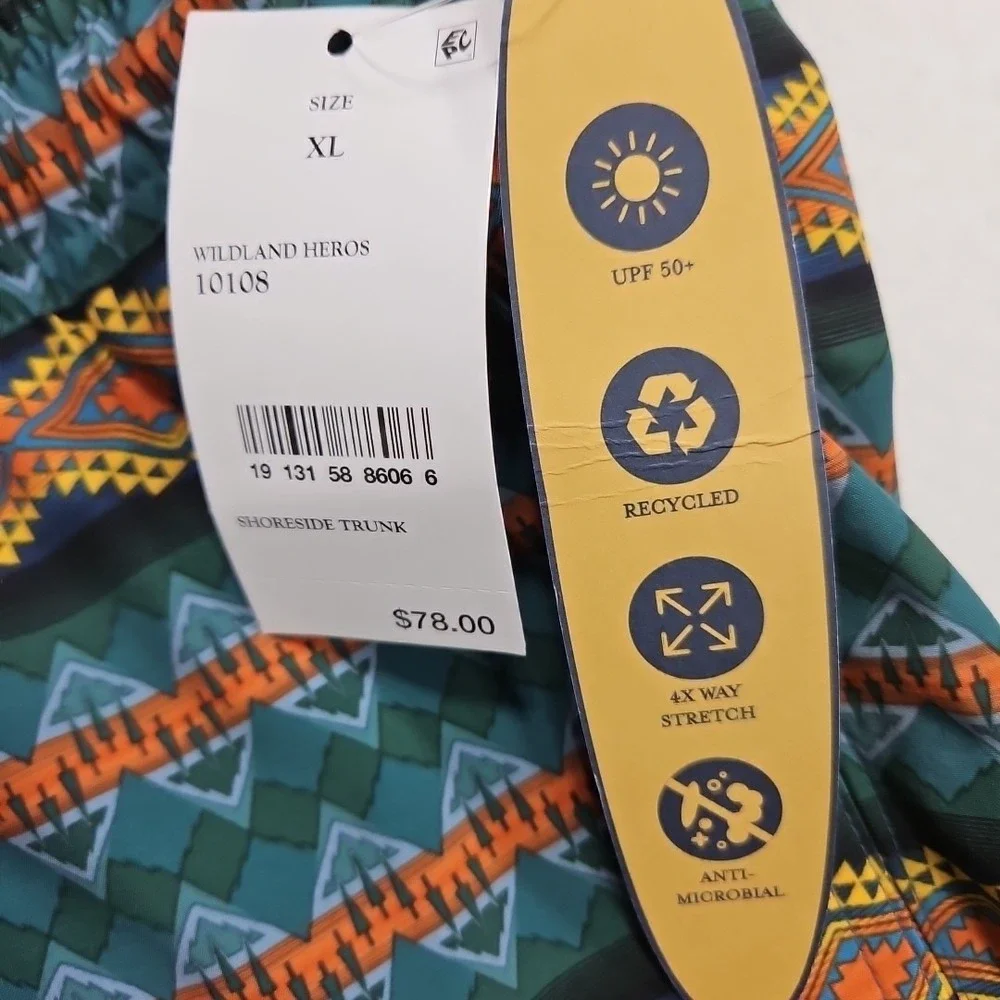 Pendleton Shoreside Hybrid Swim Trunks Mens XL Lined Stretch UPF 50+ 7